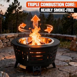 Solo Stove wood burning Bonfire 2.0 with Stand Metallic Cascade Solo Stove wood burning Bonfire 2.0 with Stand Metallic Cascade