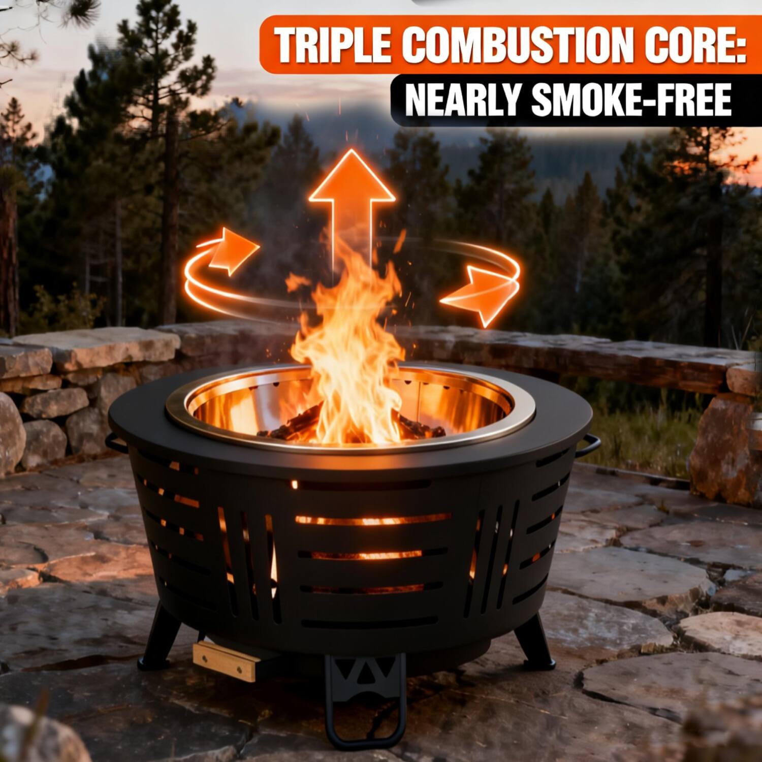TRIPLE COMBUSTION CORE: NEARLY SMOKE-FREE