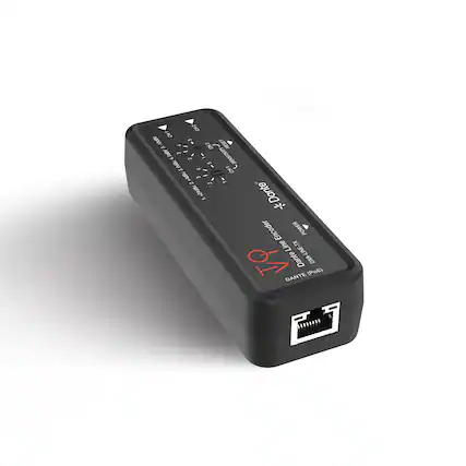 OZ OIT A -5 OIS RESET - In 4 I SENSITIVITY 2 8 f 7 - CHI 3 I 22 Z 2 A - I Dante - Encoder POWER Line DXA-LINE-TX VO Dante (PoE) DANTE