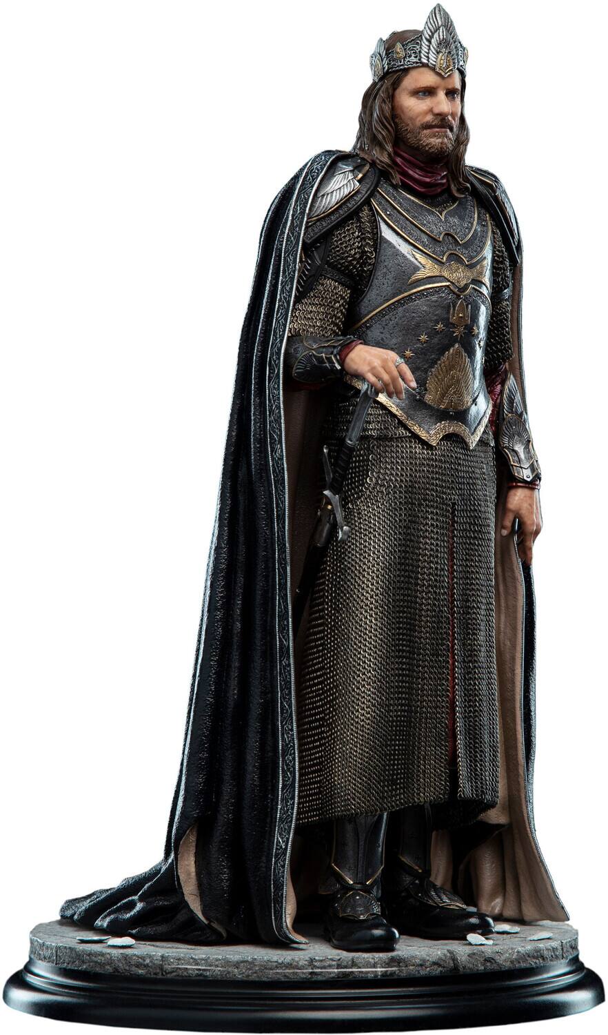 Alt View 1. Weta Workshop - WETA Workshop Polystone - The Lord of the Rings Trilogy - Classic Series - King Aragorn Statue   - Collectibles - Multicolor.