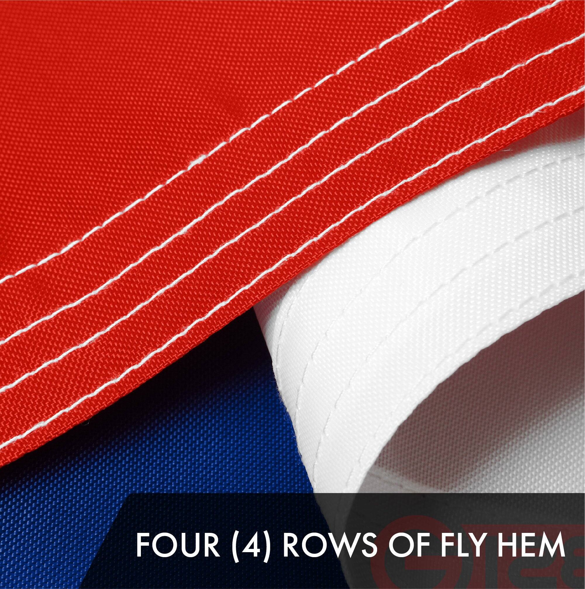 FOUR (4) ROWS OF FLY HEM