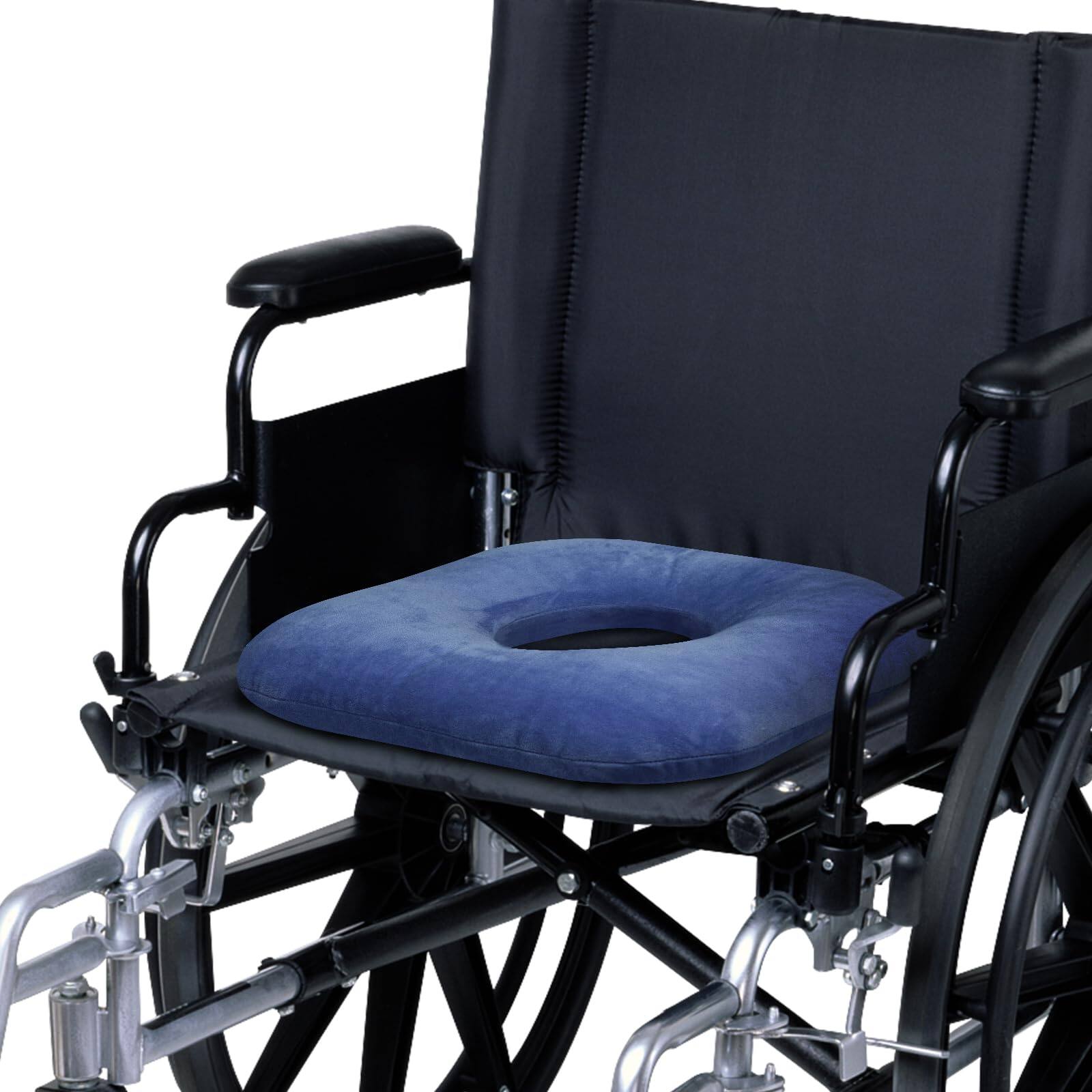 Front. Hirose Alice - Donut Pillow For - Cushion Office Chair & Travel Post-surgery Bed Prevention Breathable Anti-decubitus Seat - Navy.