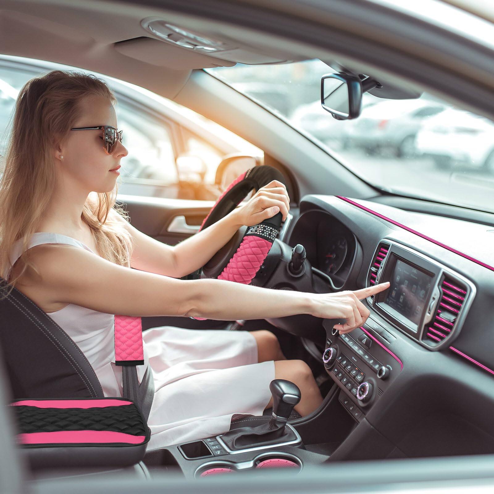 Left. Reds Spade - Universal Faux Linen Rear Car Seat Cover Size M Bench Seats Protector For Cars Truck Suv Bottom Auto - Purple and Black.