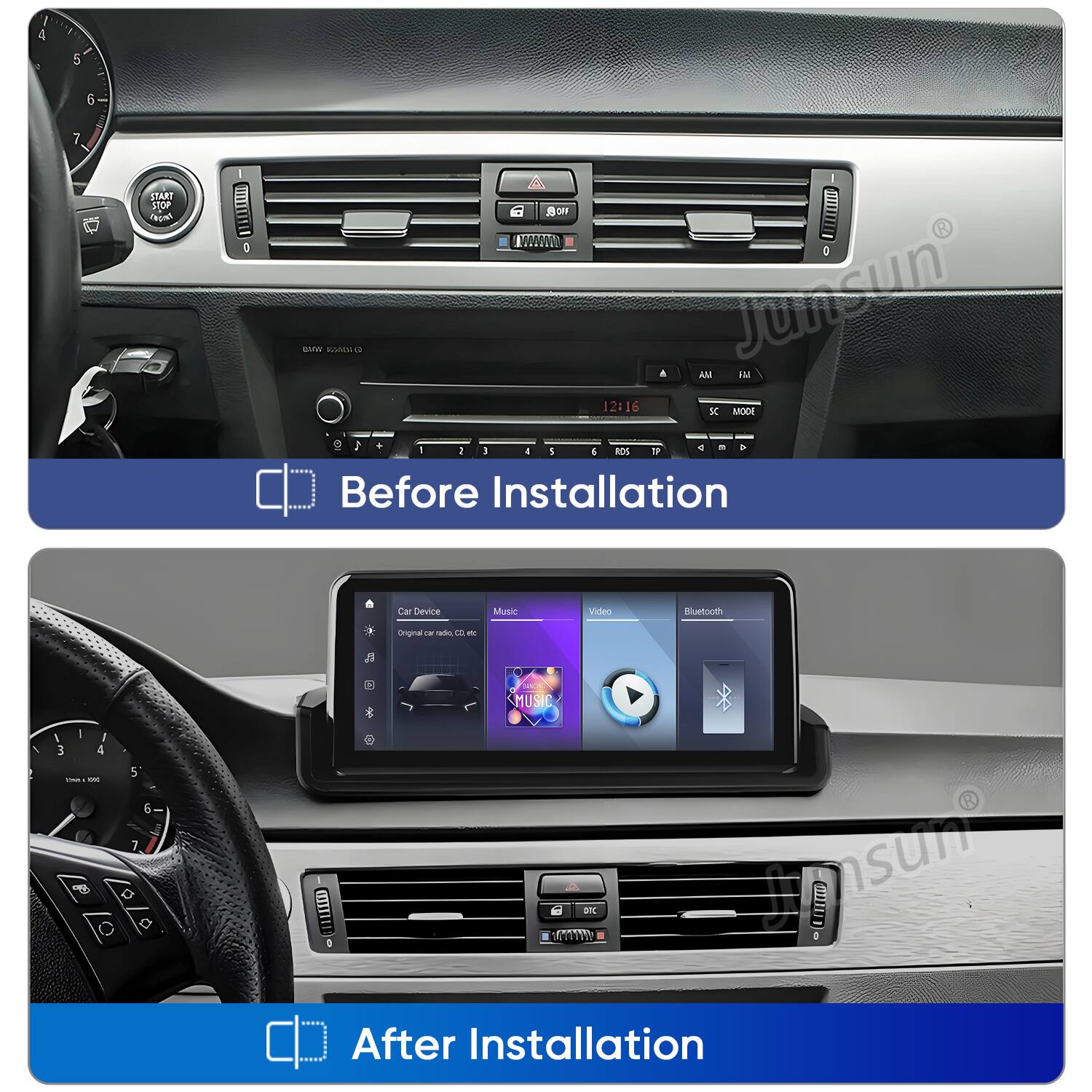 Before Installation Car Device Music Video Bluetooth

After Installation