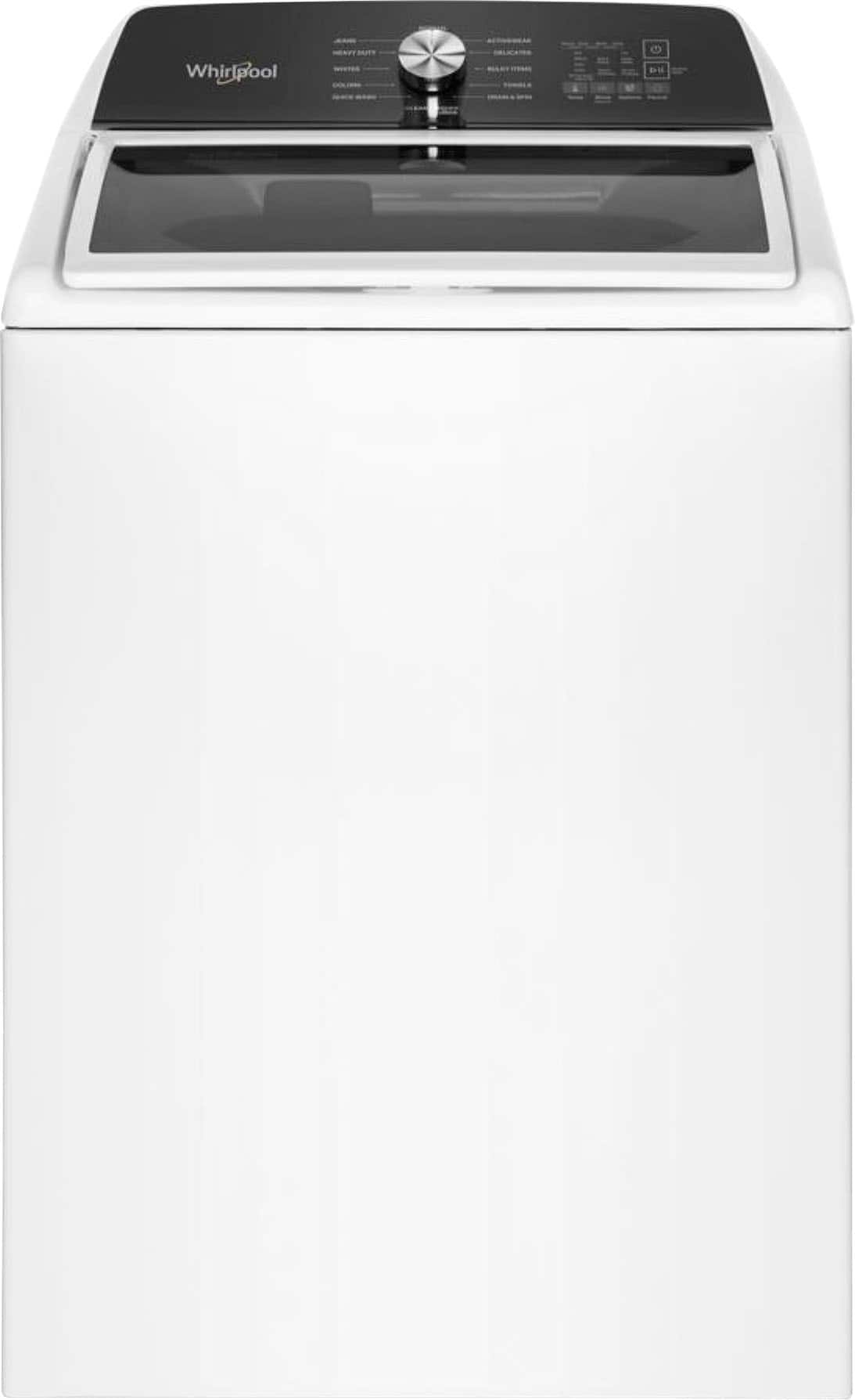 Whirlpool - 4.6 Cu. Ft. Top Load Impeller Washer with Built-in Faucet - White