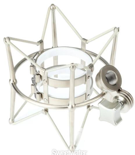 Back. Warm Audio - Shockmount for Warm Audio WA-47 Condenser Microphone with Hinged Design for Positioning Flexibility.