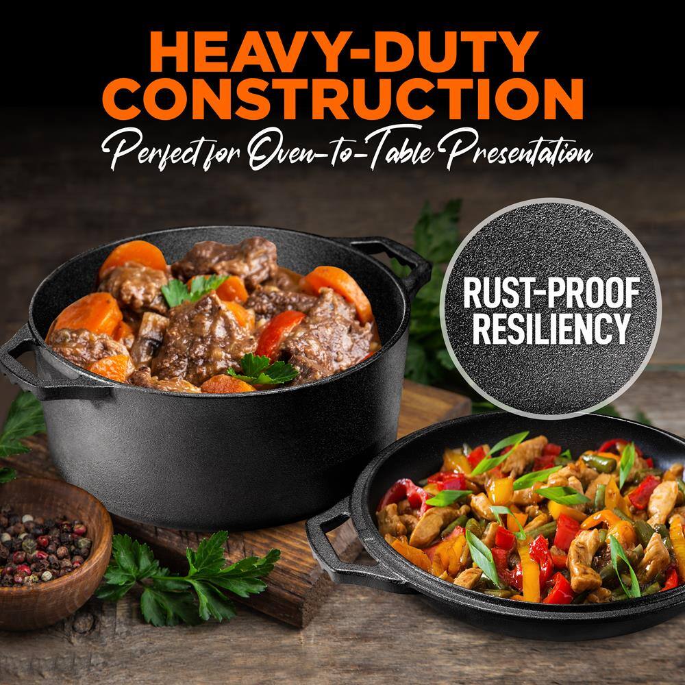 HEAVY-DUTY CONSTRUCTION  
Perfect for Oven-To-Table Presentation  

RUST-PROOF RESILIENCY