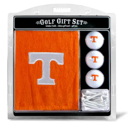 GOLF GIFT SET
includes 3 balls • deluxe golf towel • golf tees