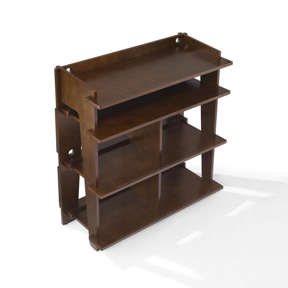 Back. Crosley Furniture - Soho Record Storage Console - Mahogany.