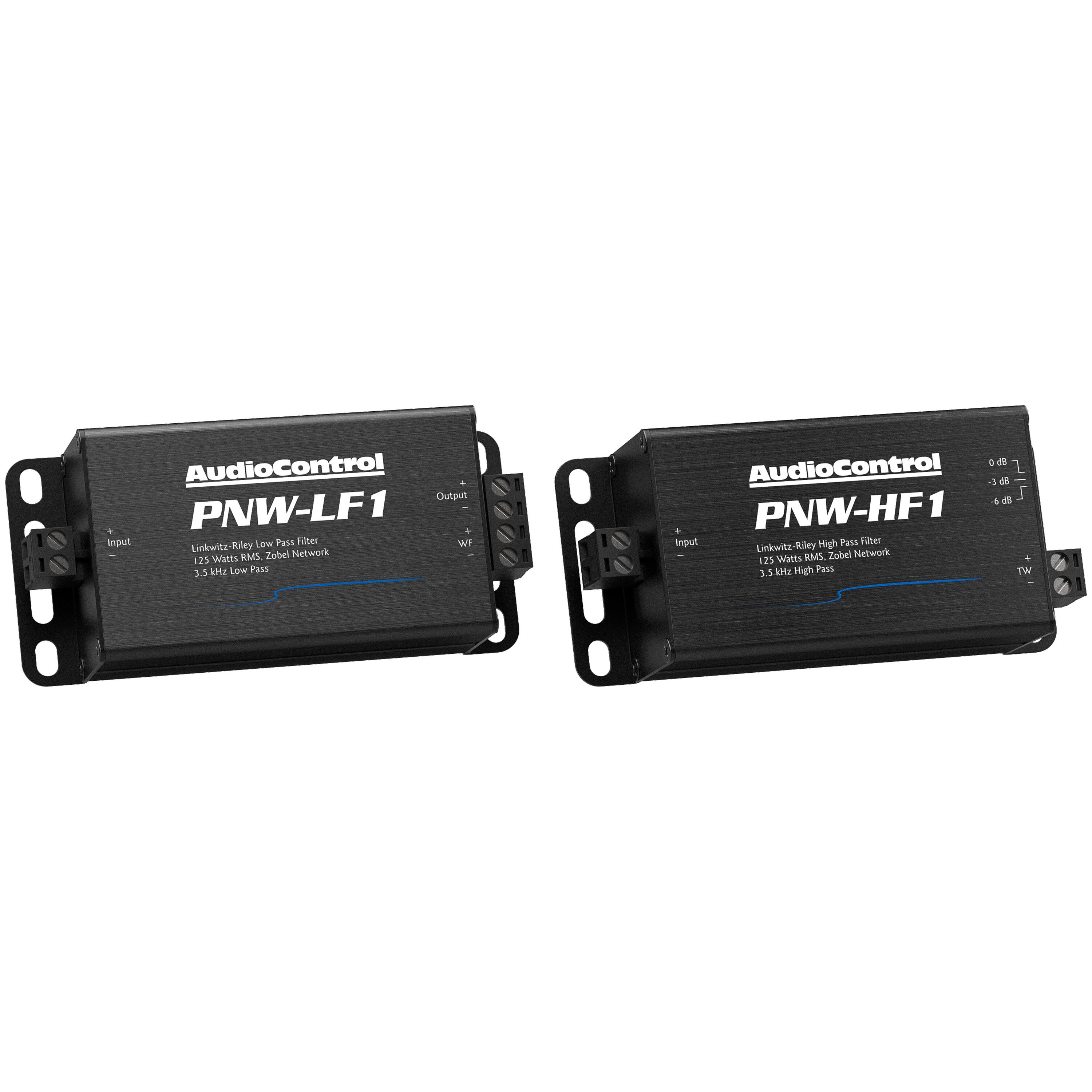AudioControl PNW-LF1 1 - Inout Low Pass 1.25 Watts 3.5 L Low Pass 1 - 6 dB/Octave PNW-HF1 Input Wigh FME High Pass 1.25 Watts 3.5 L High Pass