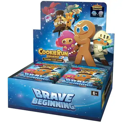 CooktON KINGDOM Coupon Code 5:000 - 3,000
COOKIERUN BRAVERSE TRADING CARD GAME
CHENN COONERON POT CD BRAVZ BRAVZ
6+ BRAVE BEGINNING