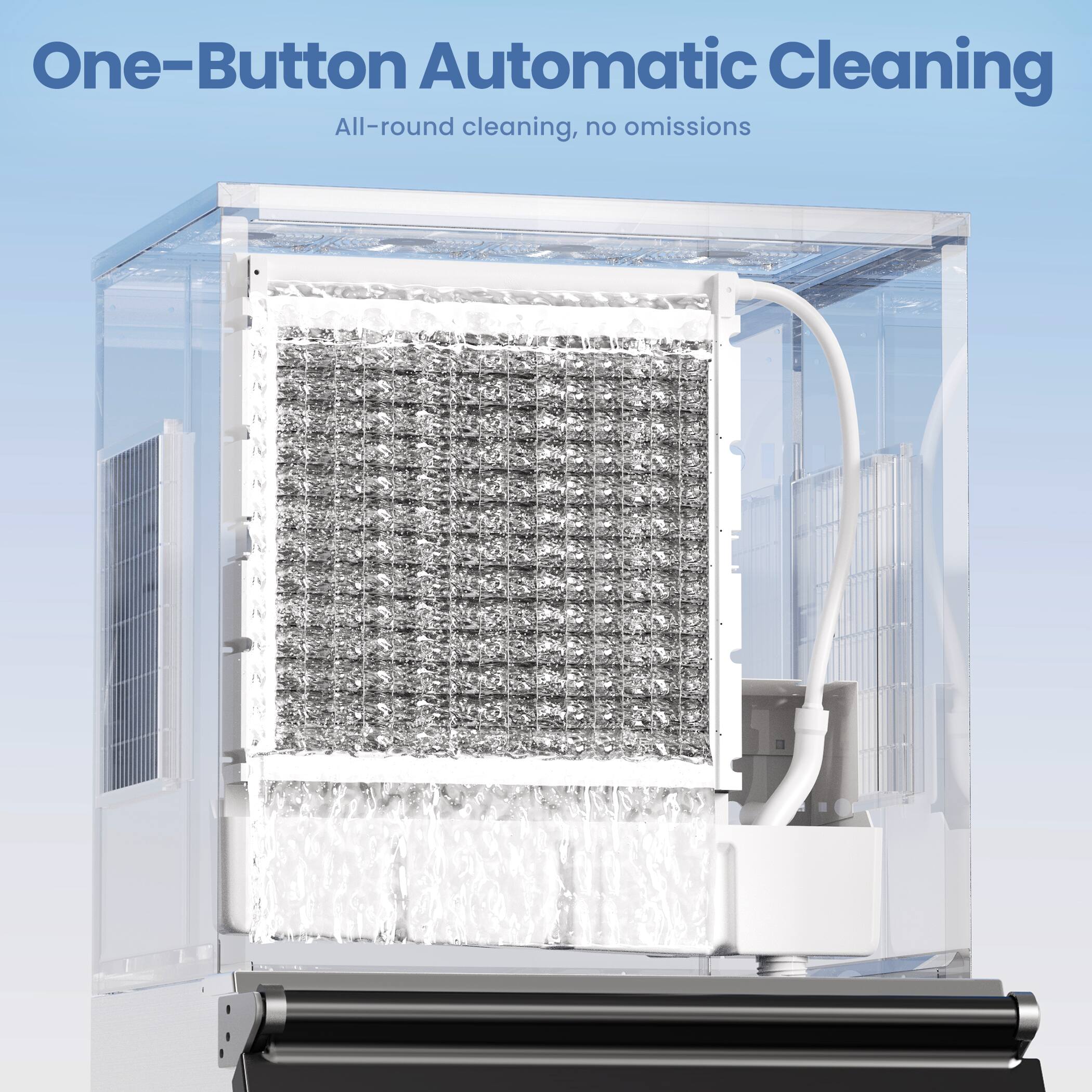 One-Button Automatic Cleaning  
All-round cleaning, no omissions