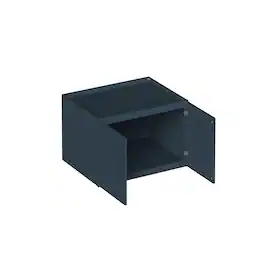Boyel Living - 36-in W x 15-in H x 27-in D Shaker RTA Kitchen Deep Wall Cabinet with Soft-Close - Charcoal Blue