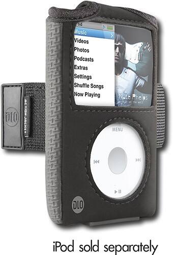 Angle Standard. DLO - Action Jacket for Apple® iPod™ Classic - Black.