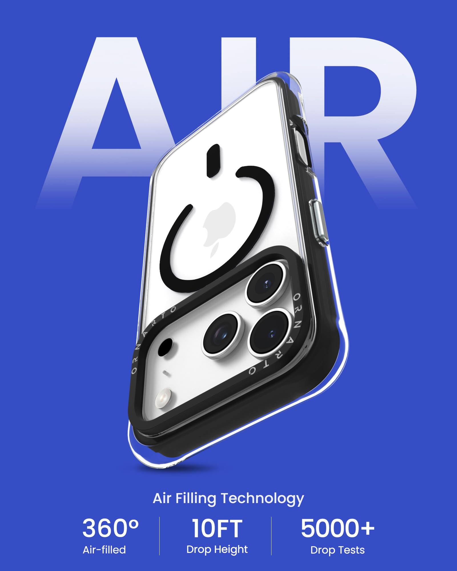 Air Filling Technology  
360° Air-filled  
10FT Drop Height  
5000+ Drop Tests