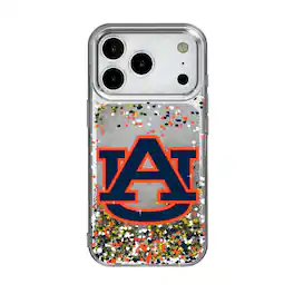 Keyscaper - NCAA - Auburn Tigers iPhone Glitter Confetti Design Case - 15 - Multicolor