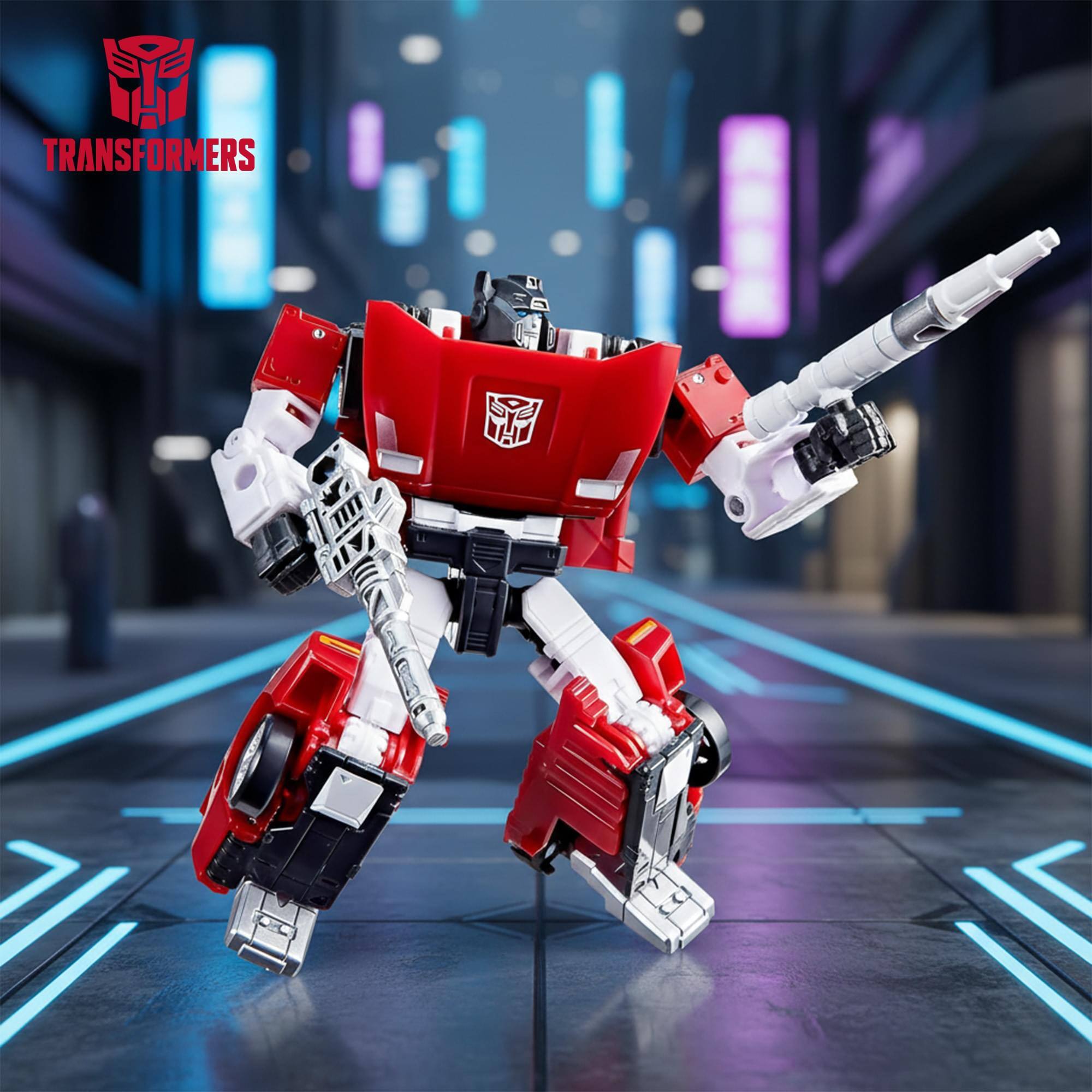 Alt View 2. Hasbro - Transformers Studio Series Devastation Sideswipe Action Figure - Red.