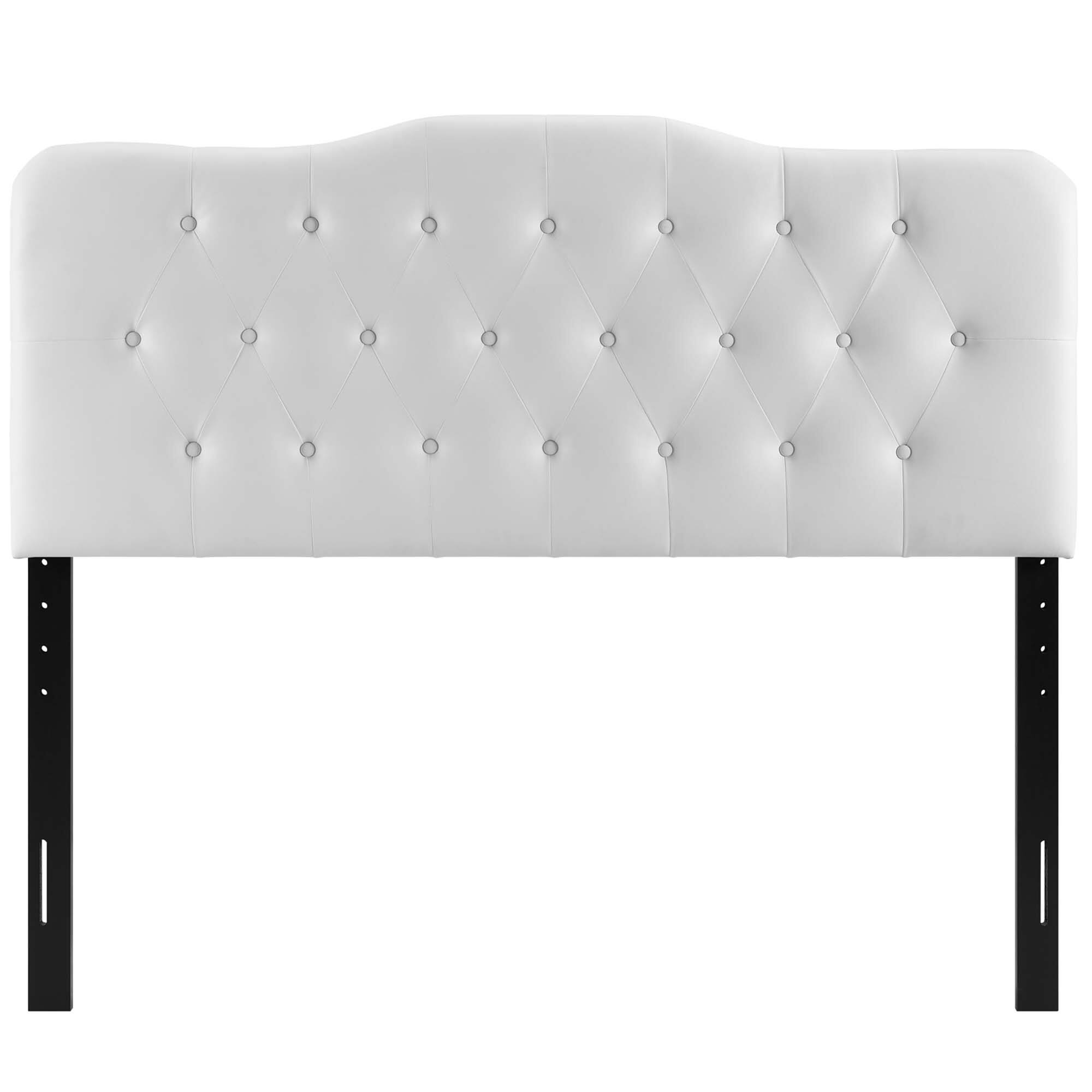 Alt View 1. Modway - Annabel Upholstered Vinyl Queen Headboard by Modway - White.