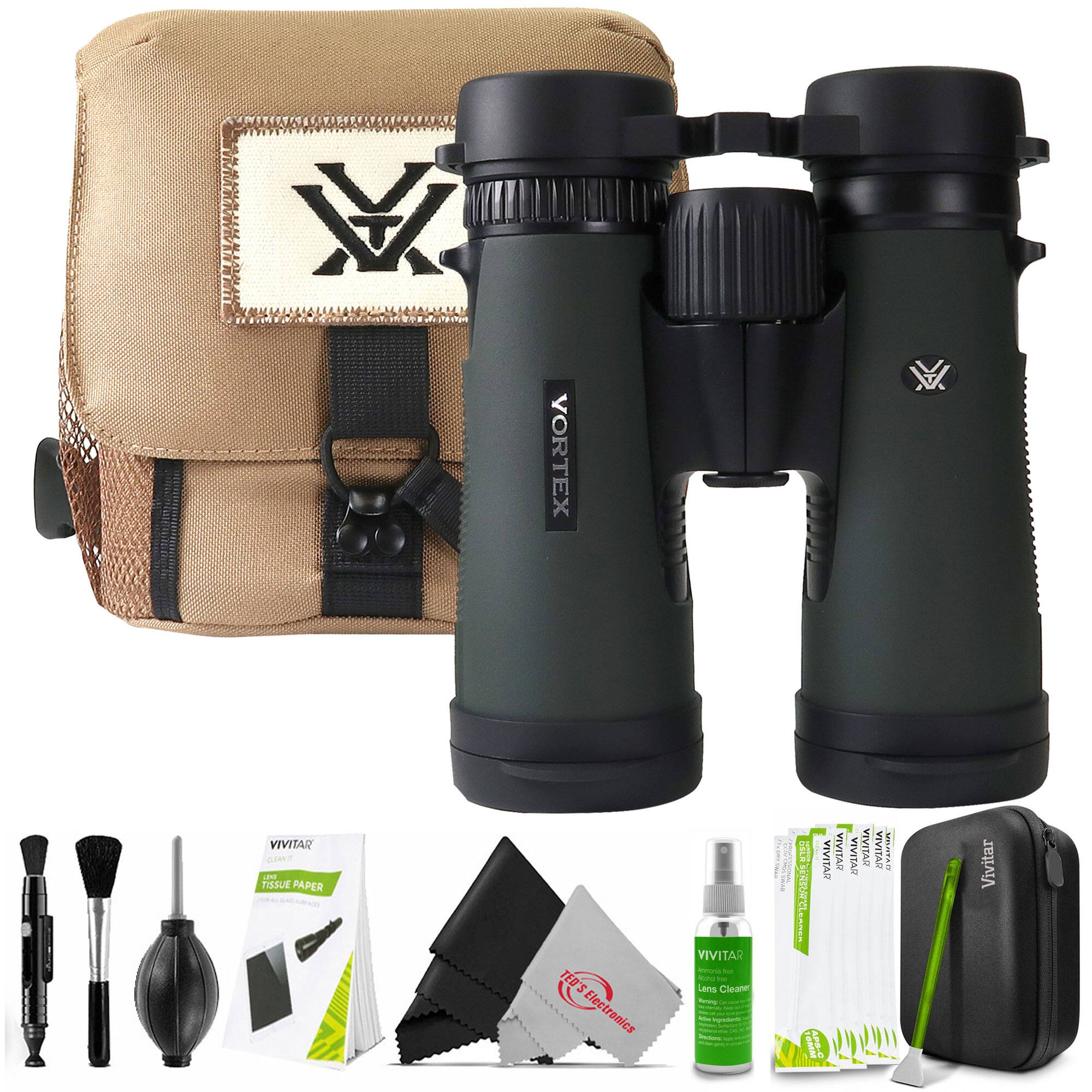 Vortex - 8x42 Diamondback HD Binoculars with Professional Cleaning Kit - Green