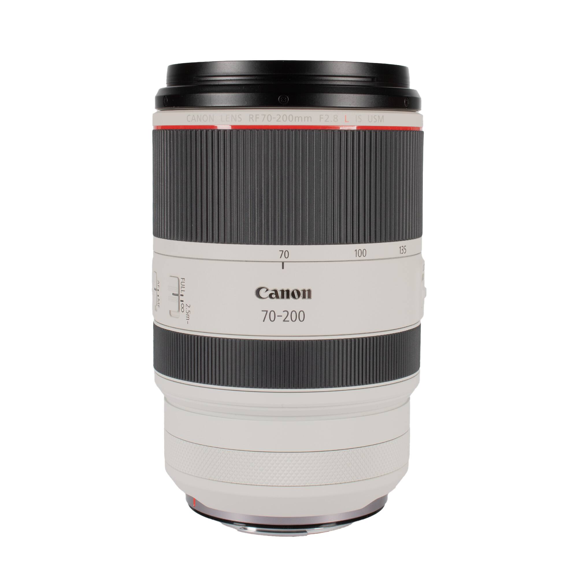 Canon Lens RF70-200mm F2.8 L IS USM  
Full Frame  
2.5m-70  
Canon 70-200  
100 135