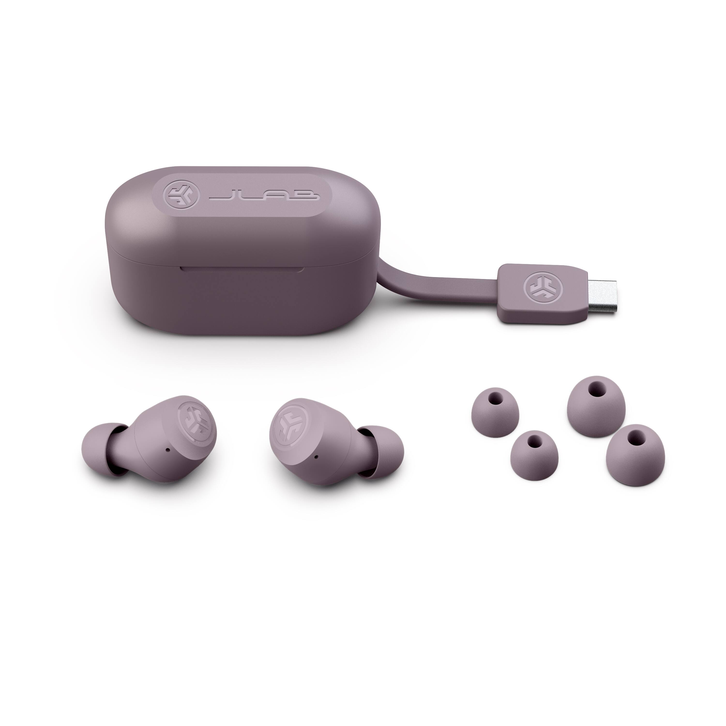 Back. JLab - GO Air POP True Wireless In-Ear Headphones - Mauve.