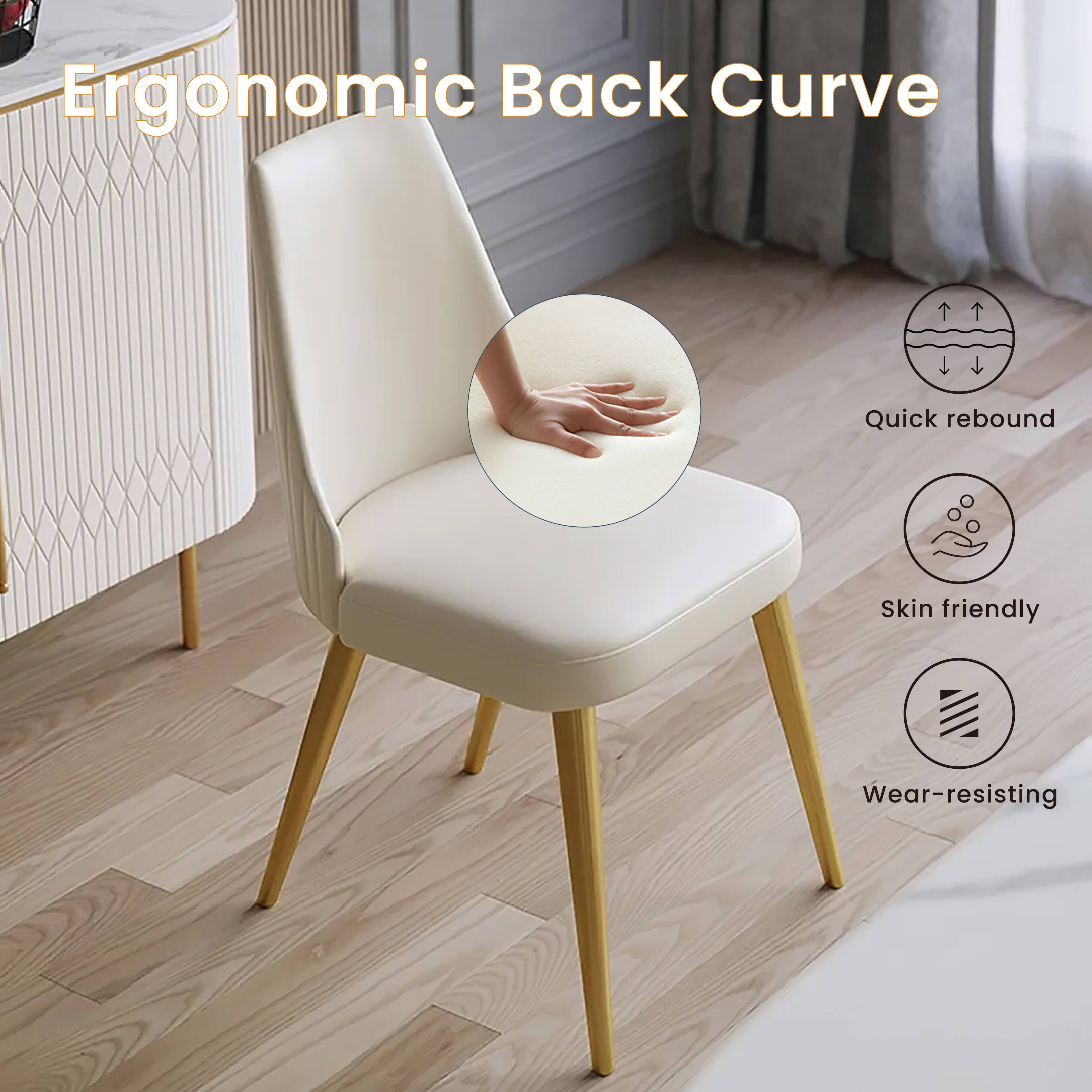 Ergonomic Back Curve  
Quick rebound  
Skin friendly  
Wear-resisting