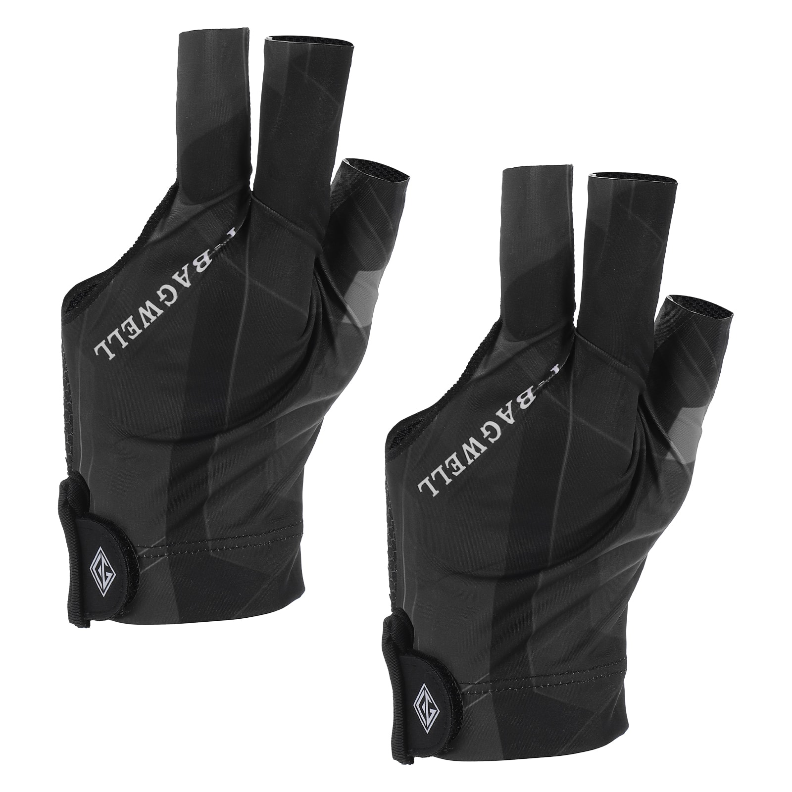 Unique Bargains - 3 Finger Pool Glove Left Hand, Billiard Gloves for Shooter Carom Pool Snooker Cue Accessories 2pcs - Fits Men Women - Black Gray price history on PriceWatchPro