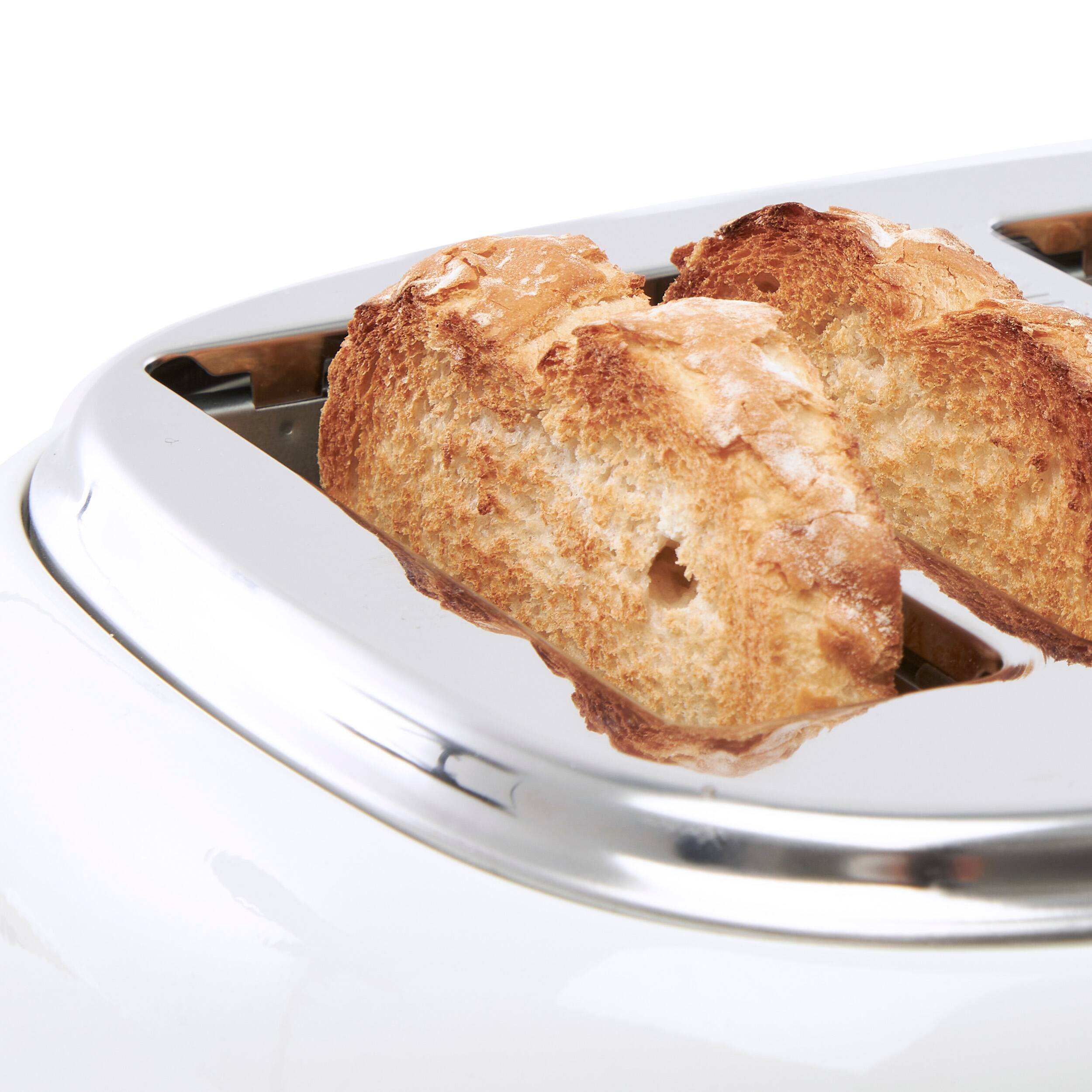 Alt View 14. Haden - Heritage 4 Slice Toaster - Ivory and Copper.