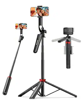 VEGA AUTOMOTIVE - Phone Tripod And Selfie Stick Cell Stand With Wireless Remote Extendable Mount For Travel selfie recording - Default