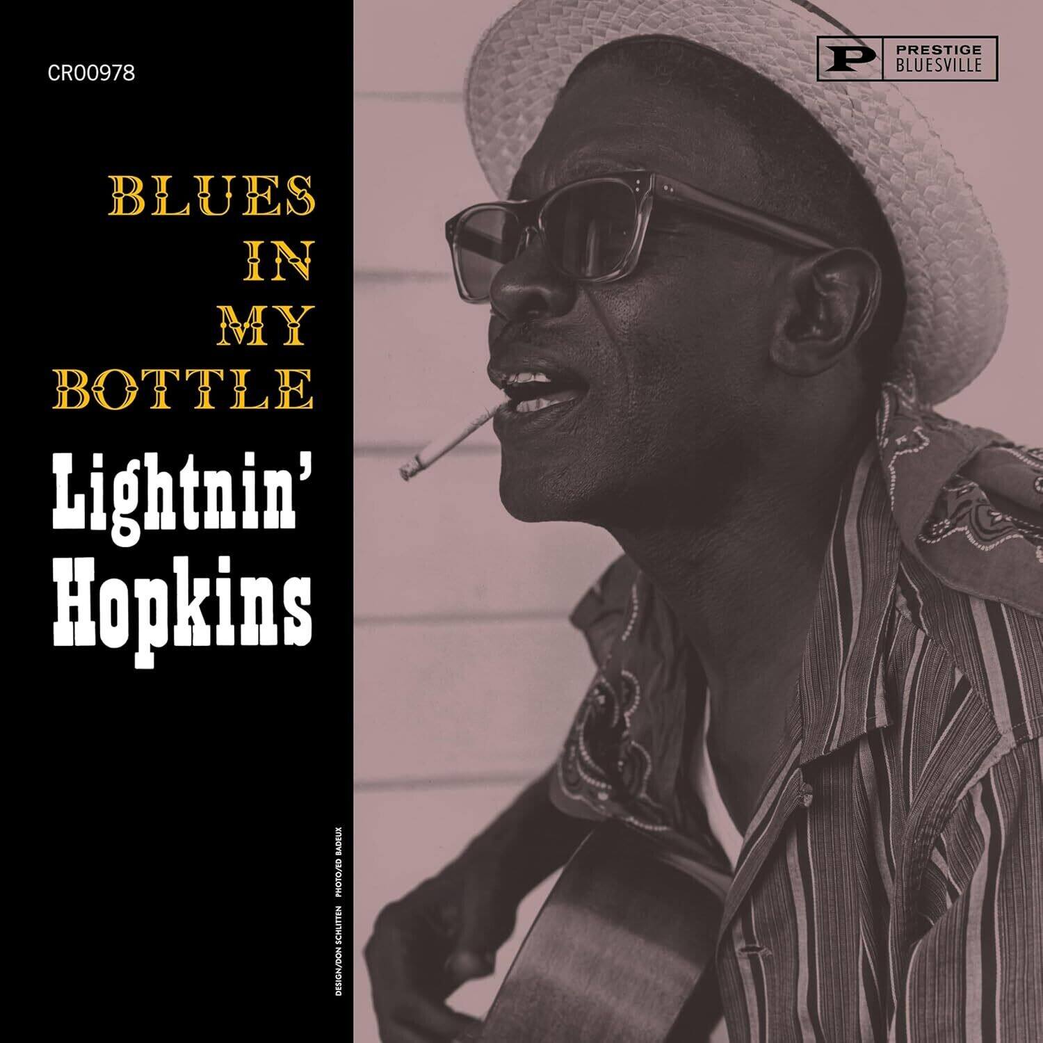 CR00978  
PRESTIGE BLUESVILLE  
BLUES IN MY BOTTLE  
Lightnin' Hopkins  
BADEUR PHOTORO  
SCHUTTEN DESIGN/SON
