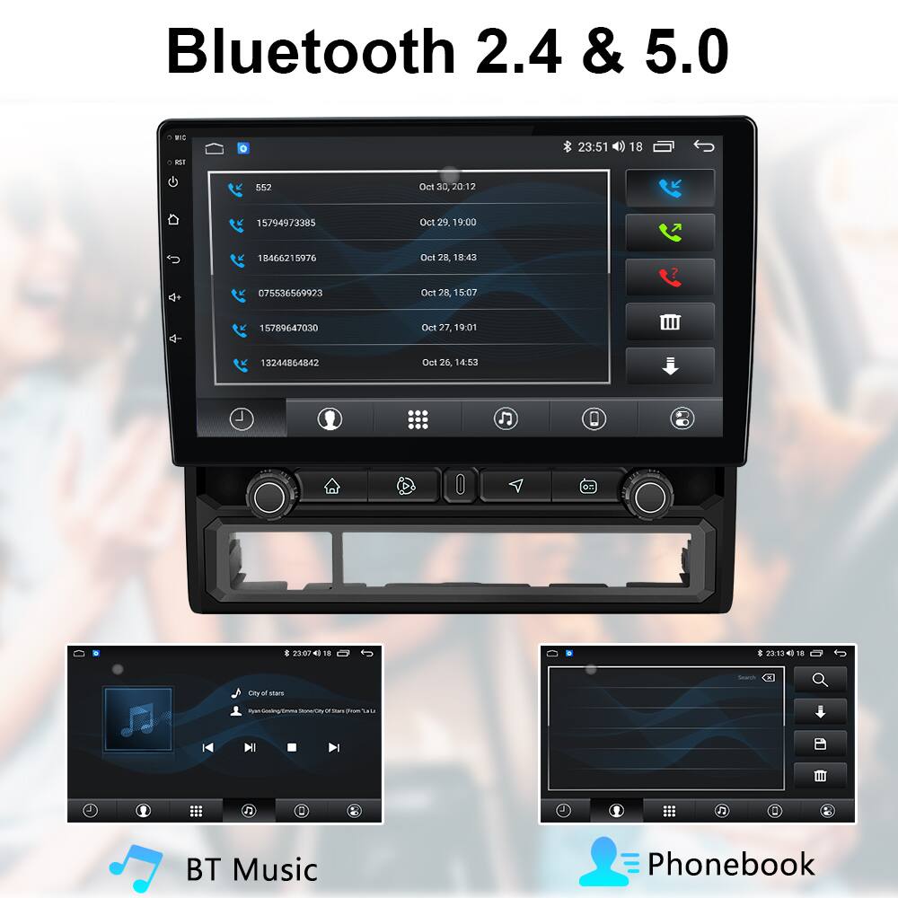 Bluetooth 2.4 & 5.0

- 552
  - Oct 30, 20:12

- 15794973385
  - Oct 29, 19:00

- 18466215976
  - Oct 28, 18:43

- 075536659923
  - Oct 28, 15:07

- 15789647030
  - Oct 27, 19:01

- 12244864842
  - Oct 26, 14:53

BT Music

Phonebook