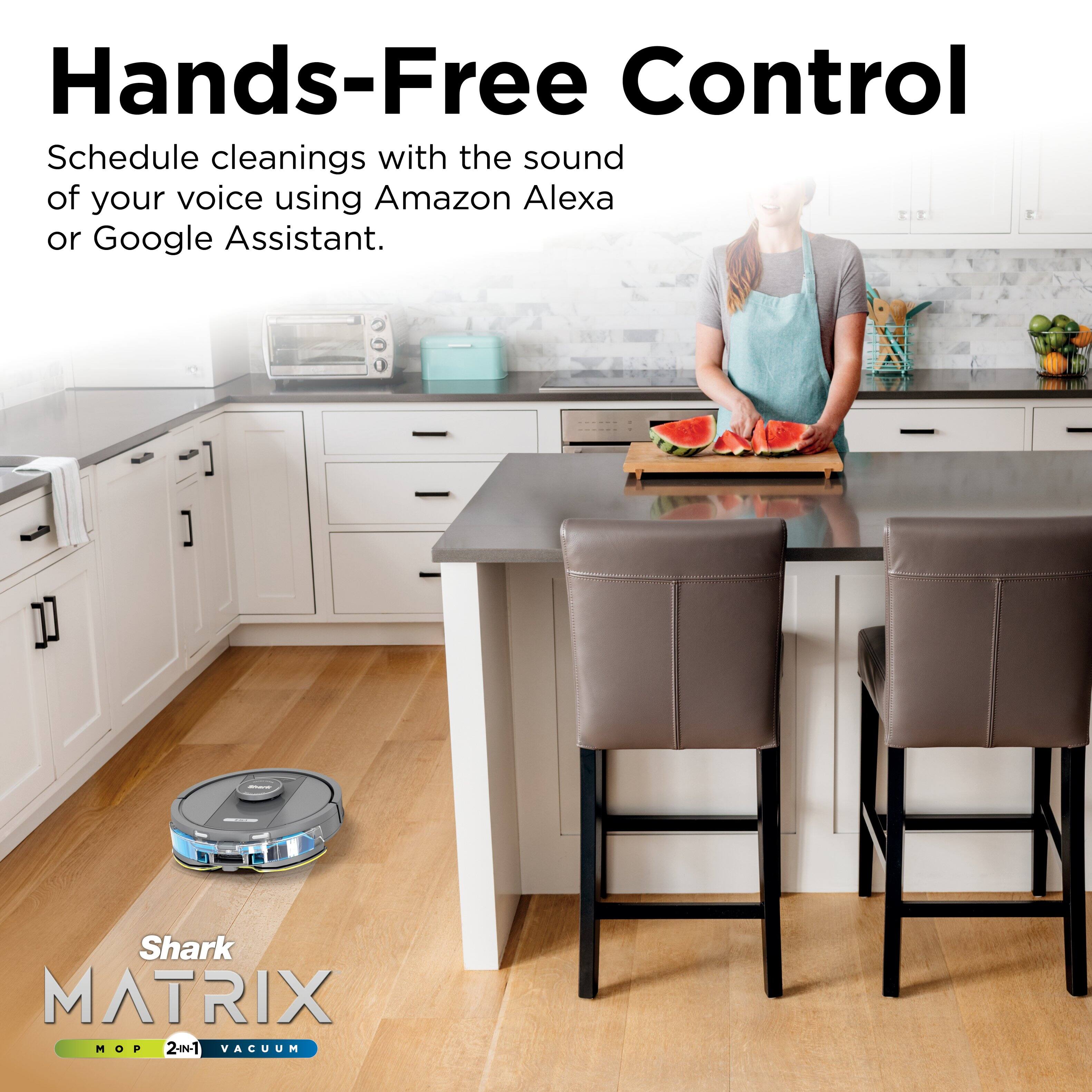 Hands-Free Control

Schedule cleanings with the sound of your voice using Amazon Alexa or Google Assistant.

Shark MATRIX MOP 2-44-1 VACUUM