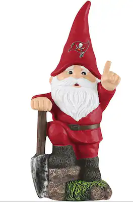 Tampa Bay Buccaneers NFL 10.5 Inch Shovel Time Garden Gnome - Red