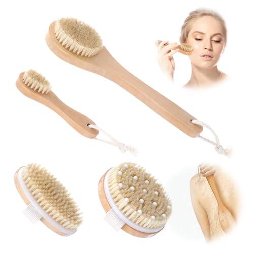 Front. Vulpecula Spade - 4 Pcs Dry Brush Set, Dry Brushing Body Brush for Lymphatic Drainage, Dry Brush for Body Lymphatic Drainage, Dry Body.