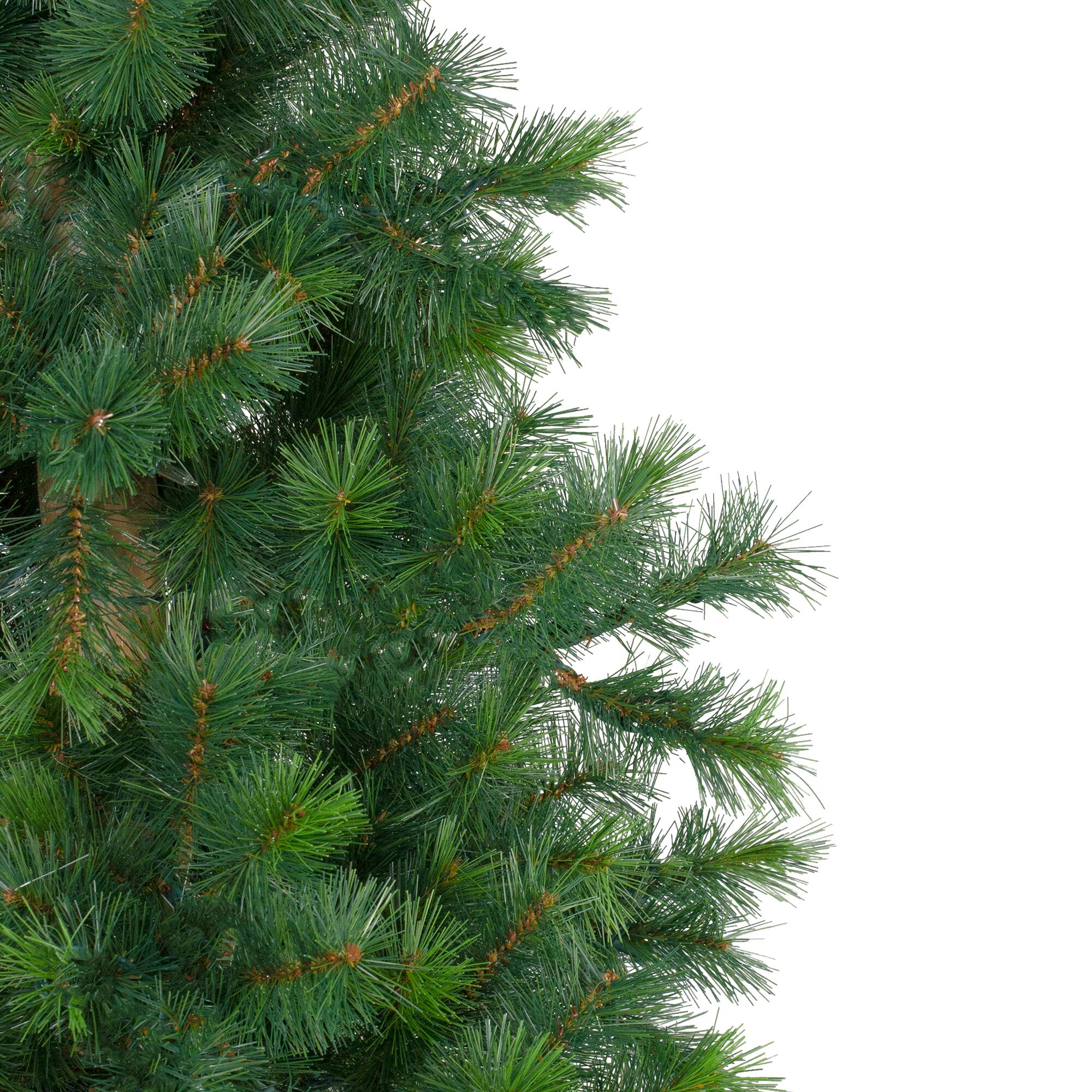 Alt View 4. Northlight - Slim Alpine Artificial Christmas Tree - 6.5' - Unlit - Green.