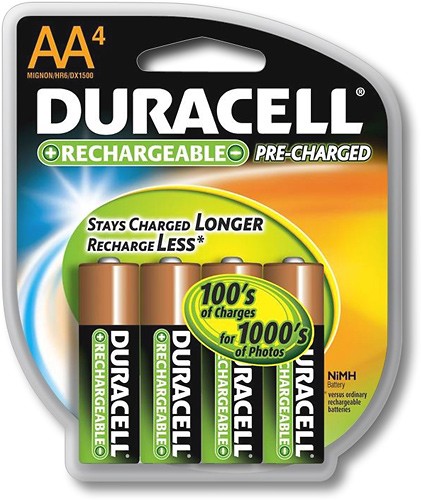  Duracell - Precharge Rechargeable AA NiMH Batteries (4-Pack)