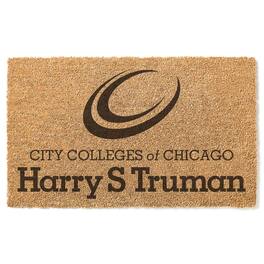 Jardine - Harry S Truman College Falcons 18" x 30" Team Logo Doormat - Brown