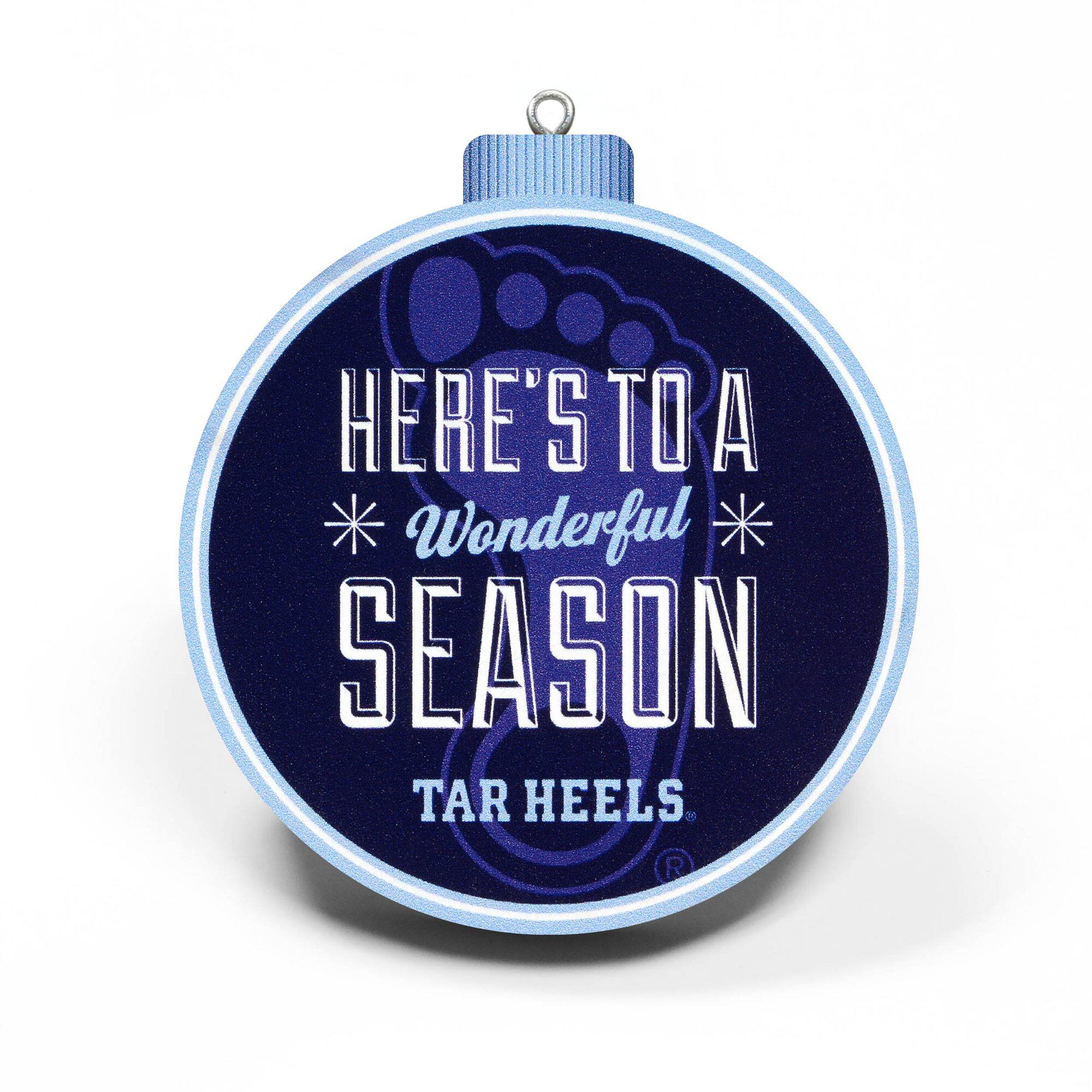 HERE'S TO A  
Wonderful  
SEASON  
TAR HEELS