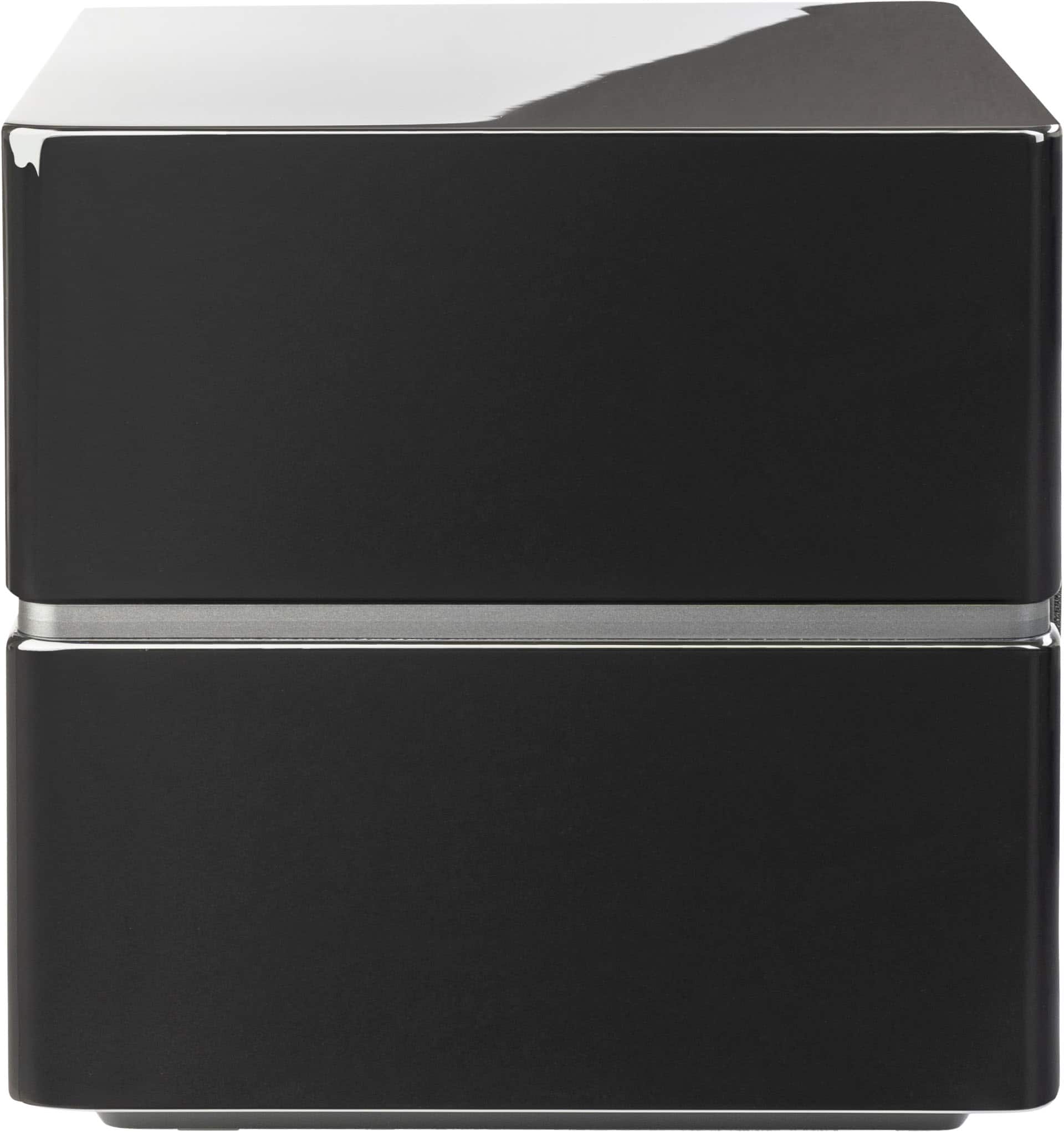 Left. MartinLogan - Dynamo 10, 10” Sealed, Powered Subwoofer, with Magnitude MT-1kW Amplifier, Sub Control App, and Wireless Built-In - Gloss Black.