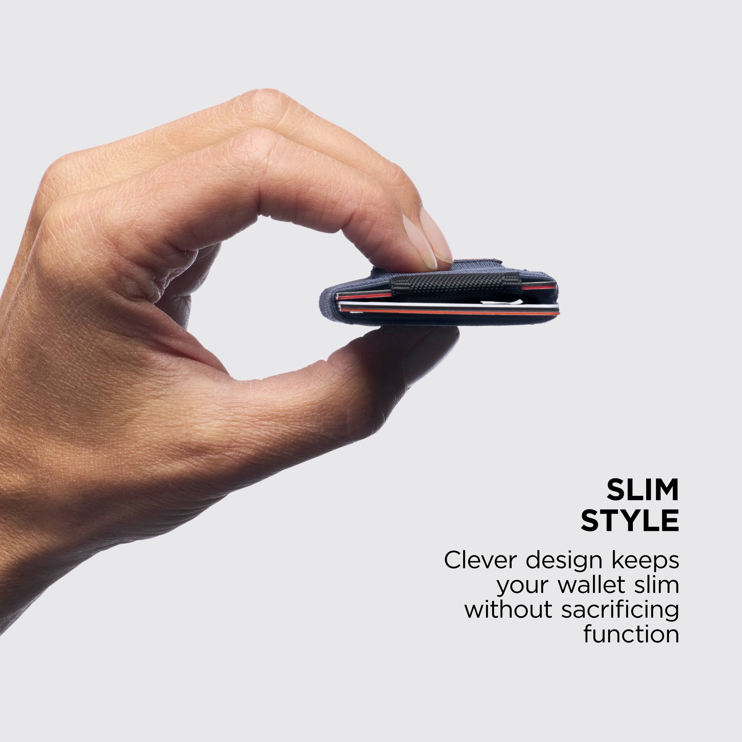 SLIM STYLE  
Clever design keeps your wallet slim without sacrificing function