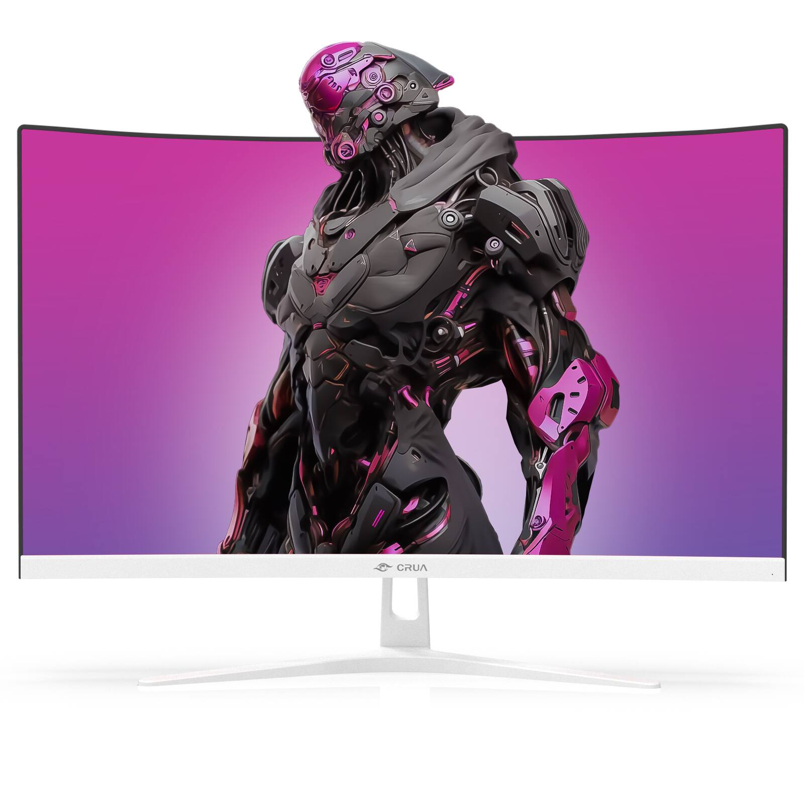 Angle. CRUA - 27" 200Hz Curved Gaming Monitor,FHD 1800R White Computer Monitor,120% sRGB,FreeSync,Low Motion Blur,HDMI & DP.