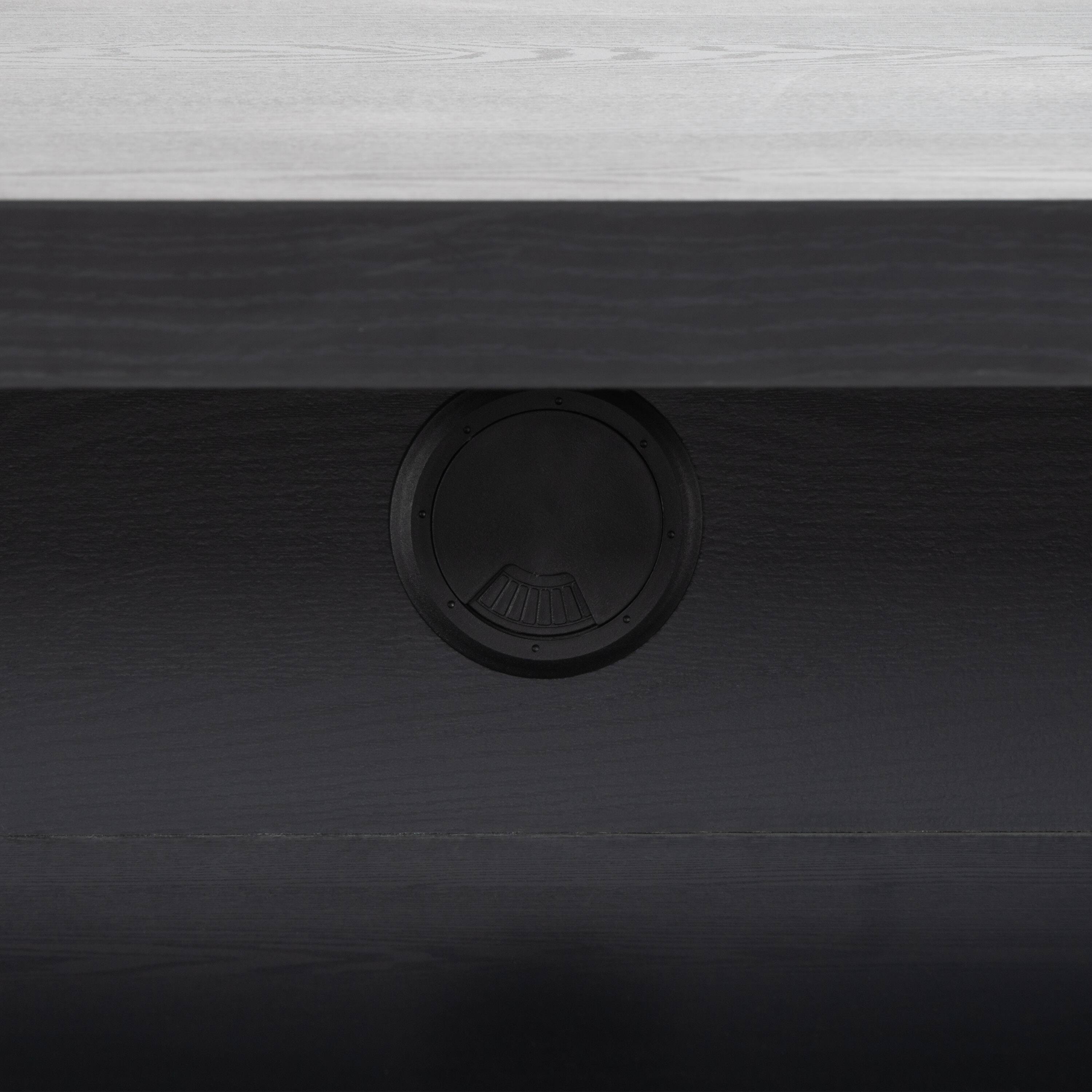 Alt View 6. CorLiving - Bromley Ravenwood Wooden TV Stand for Most TVs up to 95" - Ravenwood Black.