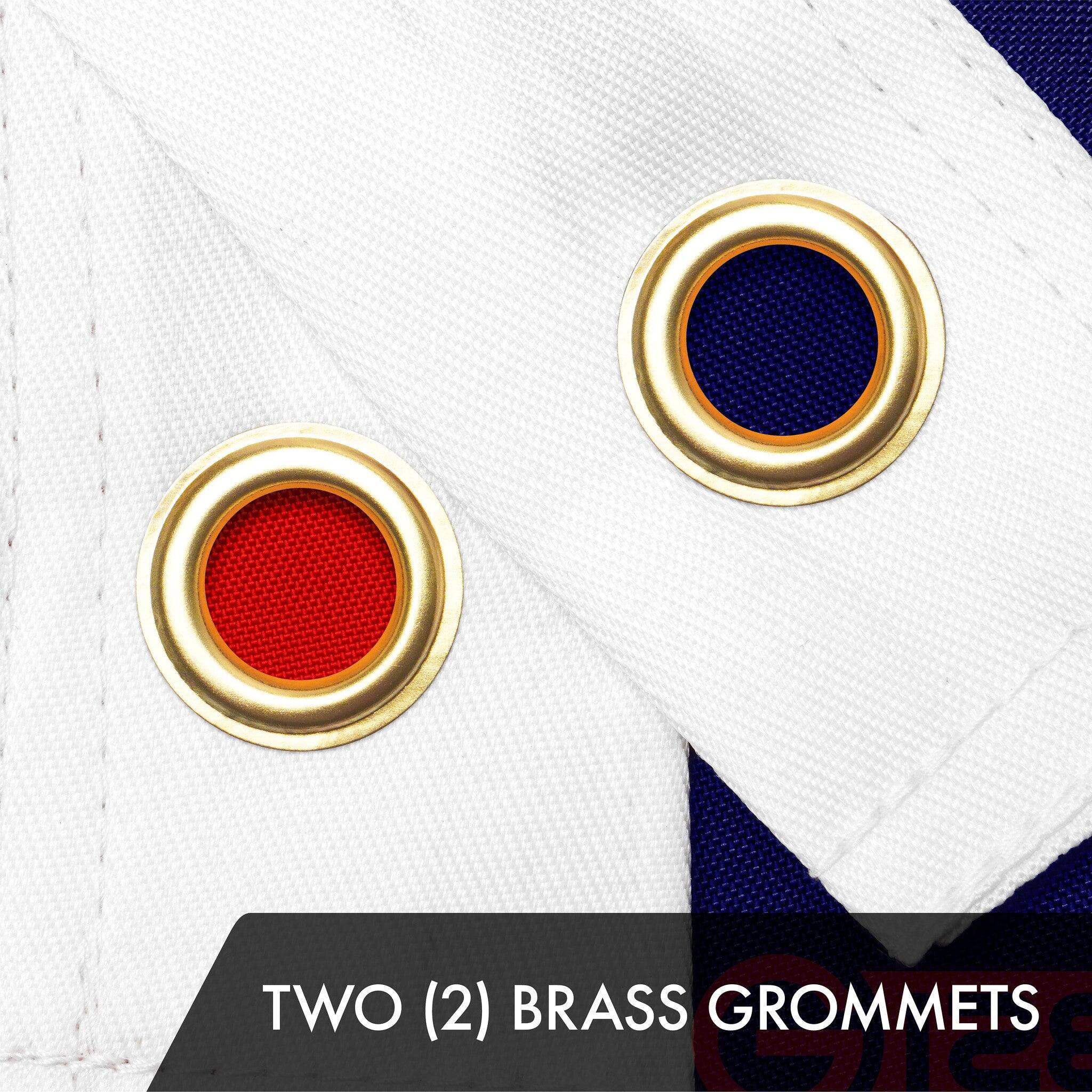 TWO (2) BRASS GROMMETS