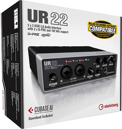 Best Buy: Steinberg UR22 USB Audio Interface Black 116324