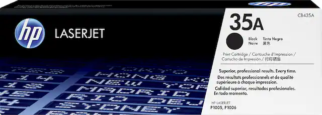 Front. HP - 35A Standard Capacity Toner Cartridge - Black.