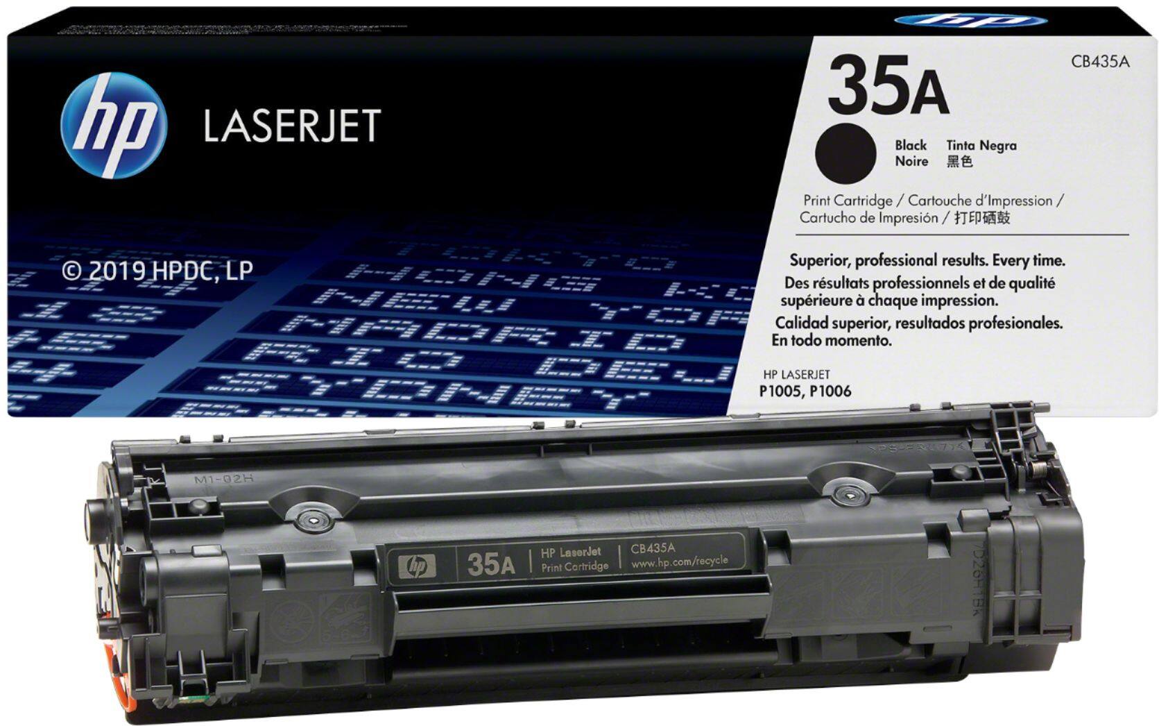 Alt View 11. HP - 35A Standard Capacity Toner Cartridge - Black.