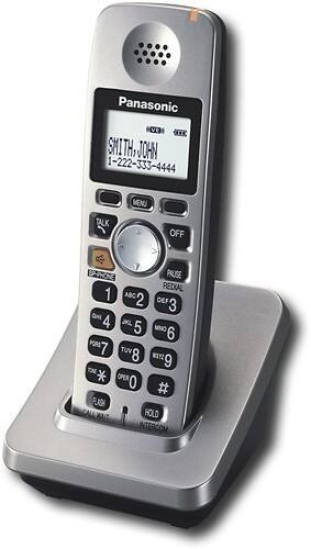 Angle Standard. Panasonic - 5.8GHz Expansion Handset for Select Panasonic Expandable Phone Systems - Platinum.