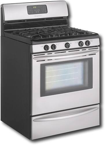 Angle Standard. Frigidaire - 30" Self-Cleaning Freestanding Gas Convection Range - Stainless-Steel.