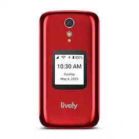 Lively® - Jitterbug Flip2 Cell Phone for Seniors - Red