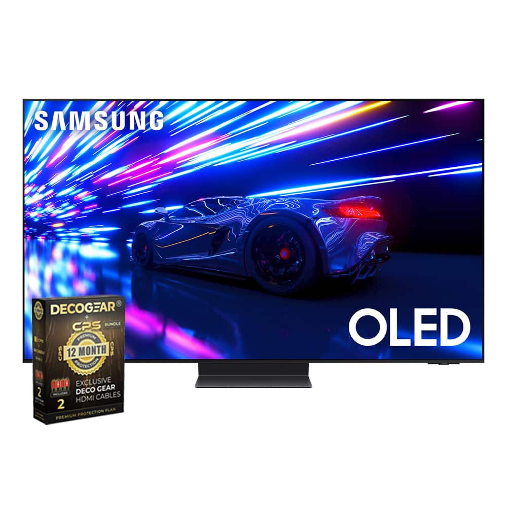 Samsung - 55" S95D HDR OLED Smart TV 2024 + Deco Gear HDMI Cable & 12 Month Warranty Bundle